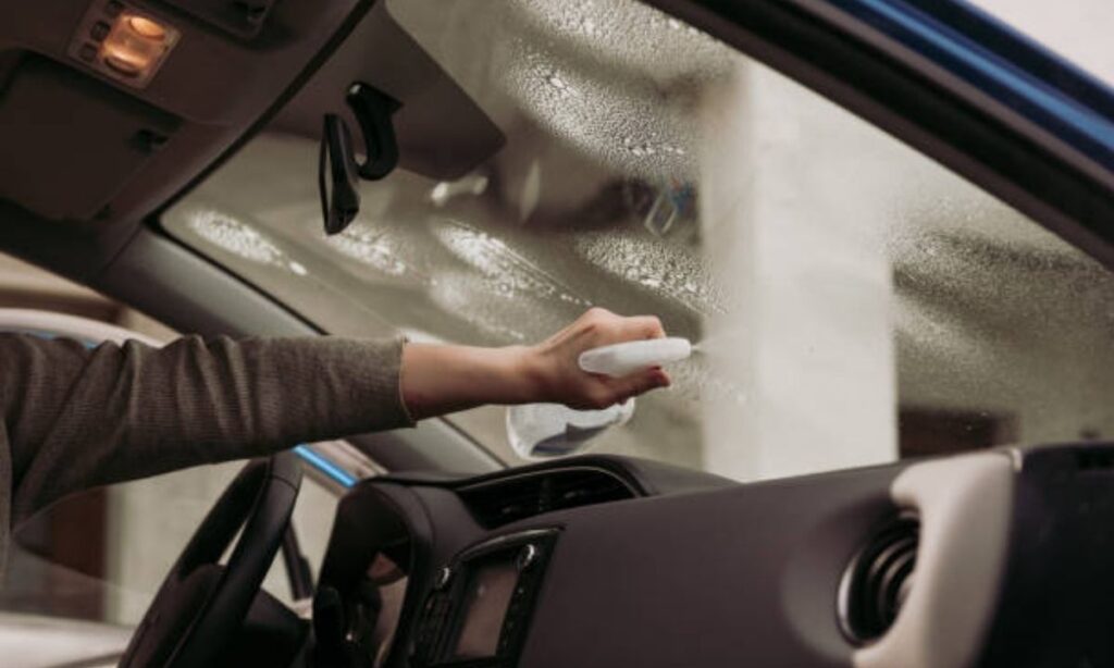 Clean Car Windshield From The Inside