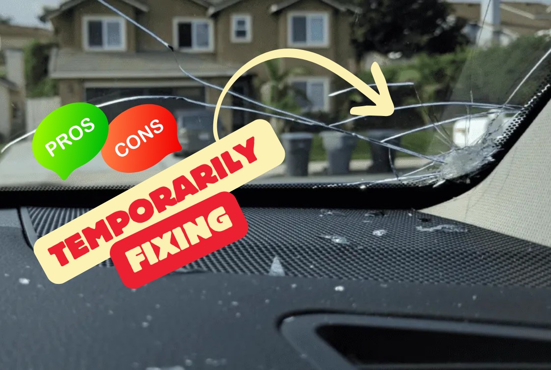 Temporarily Fixing a Cracked Windshield 