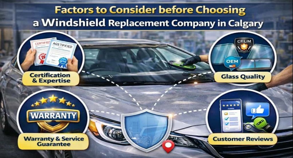 Factors to Consider before Choosing a Windshield Replacement Company in Calgary