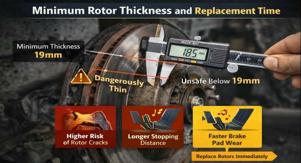 Minimum Rotor Thickness and Replacement Time