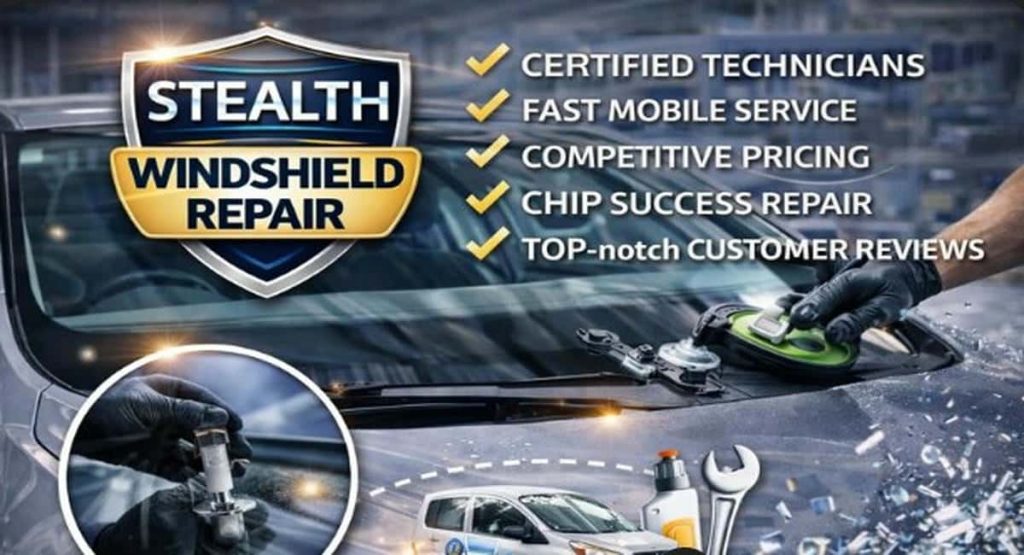 Stealth windshield repair service promotion